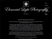 Tablet Screenshot of elementallightphotography.com